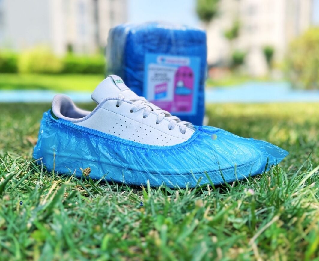 20 Micron Double Elastic Band Shoe Cover