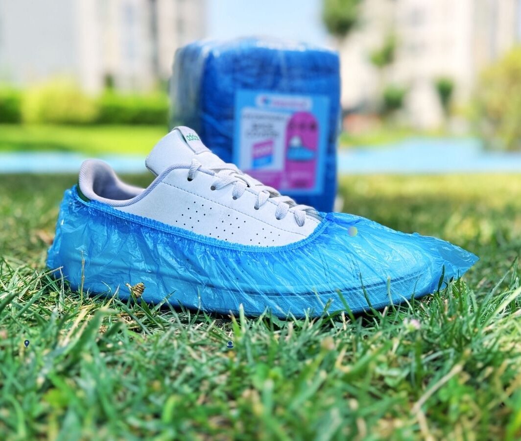 20 Micron Double Elastic Band Shoe Cover