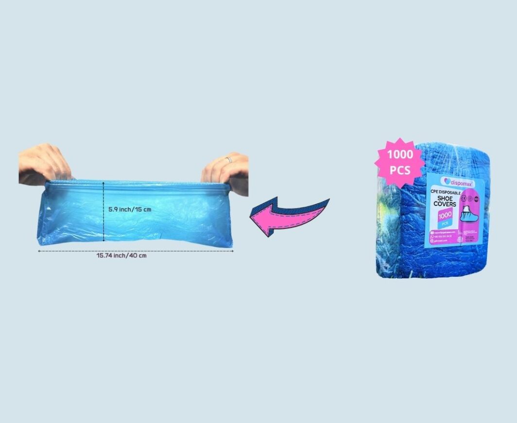 20 Micron Double Elastic Band Shoe Cover - Image 5